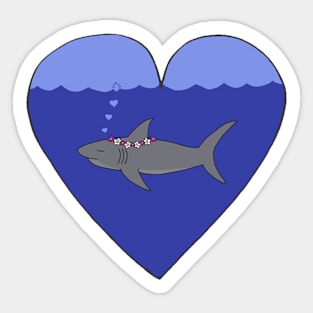 Shark Love Sticker